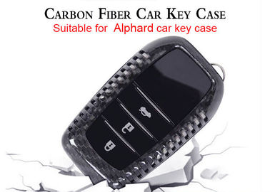 ปลอกกุญแจรถยนต์คาร์บอนไฟเบอร์ Alphard Black Anti Scratch