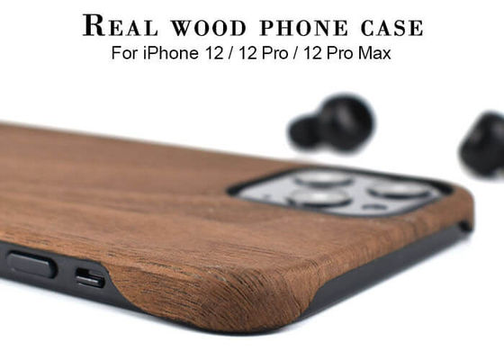 สวมเคสโทรศัพท์ Super Thin Wood ที่ทนทานสำหรับ iPhone 12 Pro Max