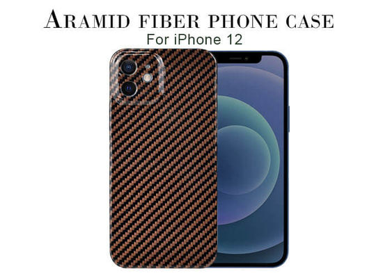 0.65 มม. ความหนาพิเศษคาร์บอนไฟเบอร์ Aramid ไฟเบอร์ iPhone 12 Case