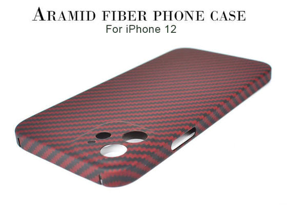 Matte Surface 0.65mm Aramid Fiber Phone Case สำหรับ iPhone 12