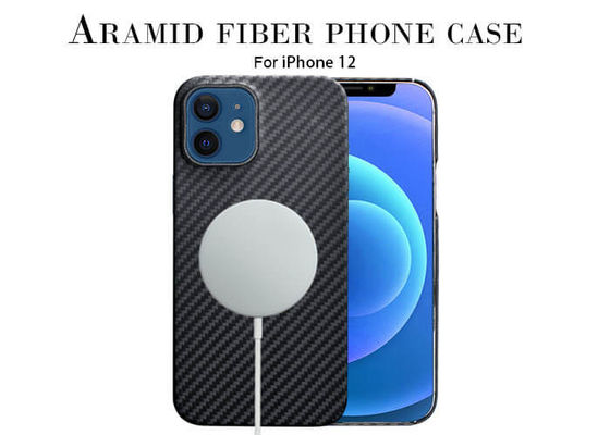 แหวนพลาสติกดีไซน์ Aramid Fiber เคสโทรศัพท์สีดำพร้อมแผ่นโลหะ