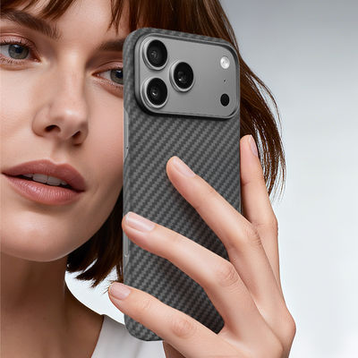 2025 New Arrival 1500D Aramid Carbon Fiber Mobile Cover for iPhone 17 Pro Max