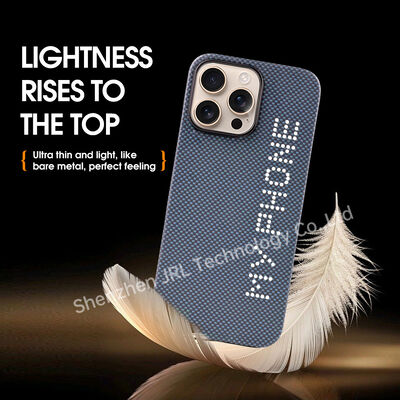 Glow In The Dark Super Light Aramid โทรศัพท์เคลื่อนไหวจากใยคาร์บอน สําหรับ iPhone 17 Pro