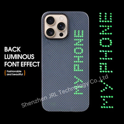 Glow In The Dark Super Light Aramid โทรศัพท์เคลื่อนไหวจากใยคาร์บอน สําหรับ iPhone 17 Pro