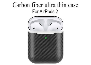 เคส Airpods คาร์บอนไฟเบอร์สีดำบางเฉียบป้องกันรอยขีดข่วน