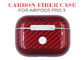 เคส Airpods Pro 3 สีแดงกันน้ำ 3K คาร์บอนไฟเบอร์ Airpods