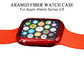 ซองใส่นาฬิกาอะรามิดไฟเบอร์สีแดงเคลือบเงาแบบกันกระแทกสำหรับ Apple