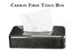 กล่องกระดาษทิชชูคาร์บอนไฟเบอร์เคลือบเงา 3K สำหรับรถยนต์
