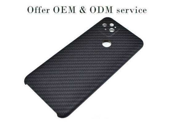 เคสโทรศัพท์ใยแก้วป้องกันลายนิ้วมือสำหรับ Google Pixel 5 Carbon Fiber Cover