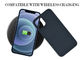 ทนต่อการขีดข่วน Matte Surface Blue iPhone 12 Aramid Carbon Fiber Case