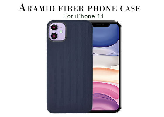 เคส Carbon การชาร์จแบบไร้สาย iPhone 11 Aramid Fiber Phone Case