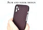 Matte Surface 0.65mm Aramid Fiber Phone Case สำหรับ iPhone 12